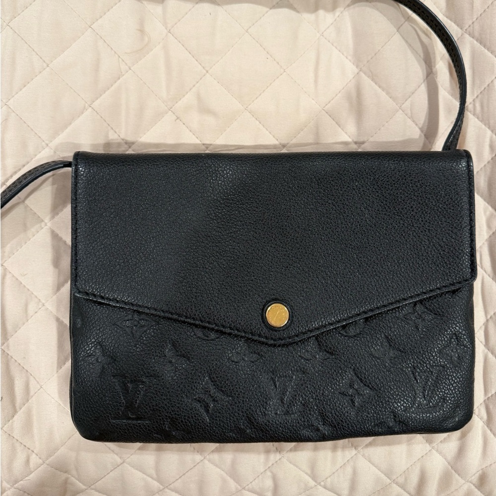 Louis Vuitton LV Monogram Twice Bag in Black